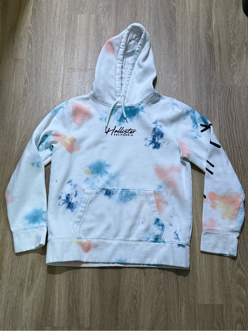 Hollister Must Have Collection Tie Dye Hoodie Sweatshirt Size Medium